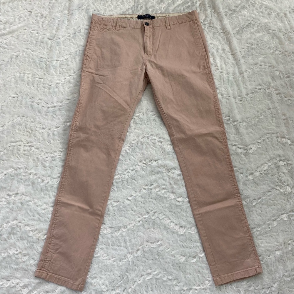 Zara Man Basic Collection Men’s Casual Light Tan Casual Pants Sz waist 34 L 33